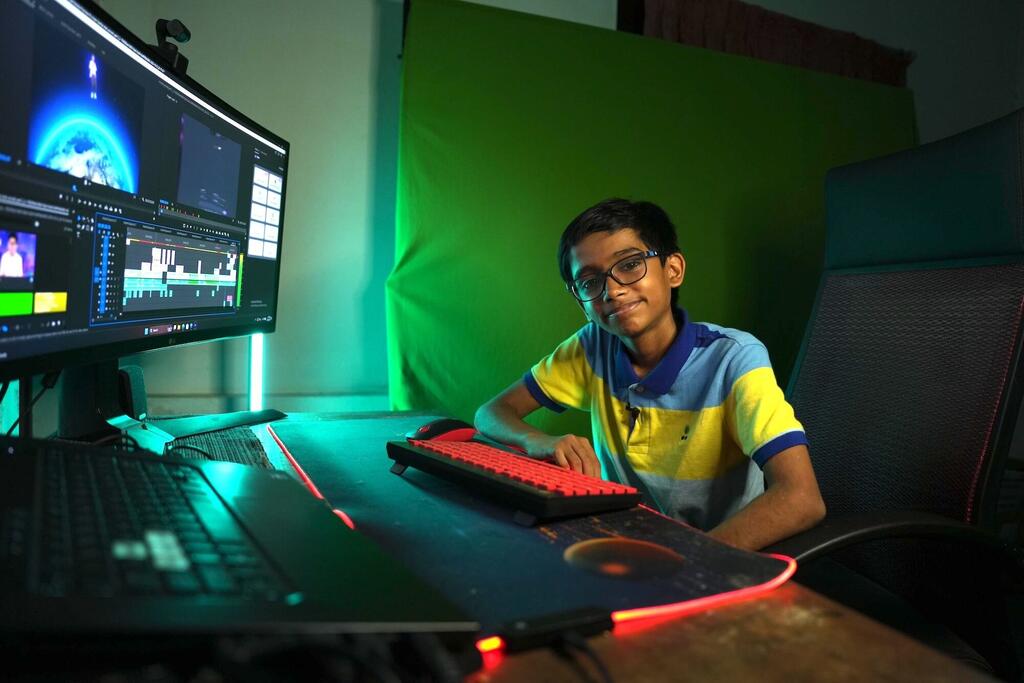 Raul John Aju, a 16-year-old tech prodigy from Kochi, Kerala, who has become a prominent figure in India's artificial intelligence landscape.